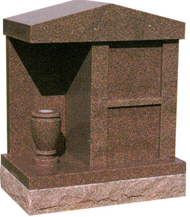 2 Niche Columbarium with Vase 2 Niche Columbarium with Vase